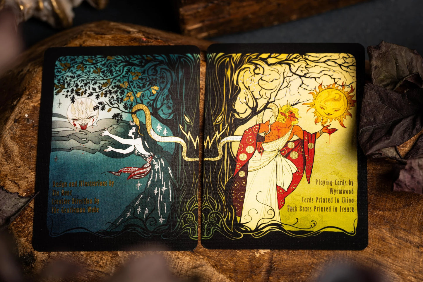 The Corrupted Playing Cards -Teal Twilight Edition