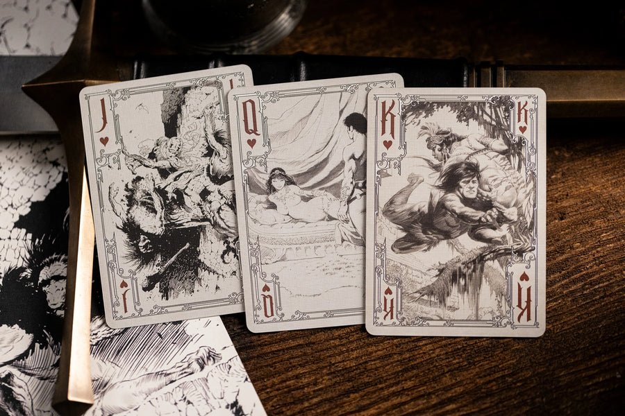 The Frazetta Art Museum Playing Cards by Kings Wild are premium playing cards
