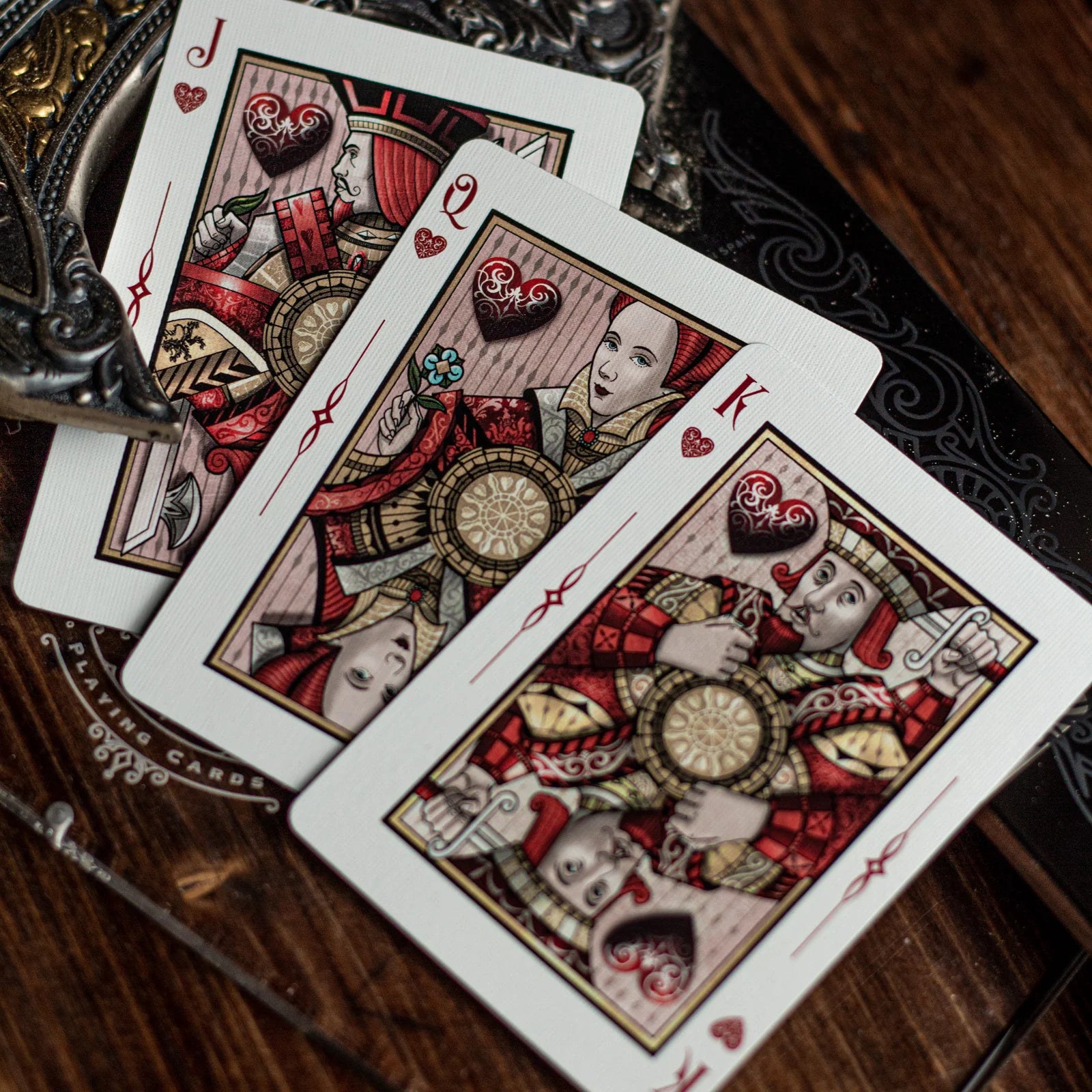 Sovereign Playing Cards Exquisite White Playing Cards by Black Ink Branded