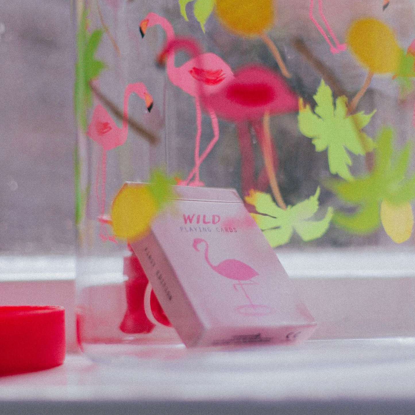 Wild Flamingo Playing Cards Playing Cards by RarePlayingCards.com