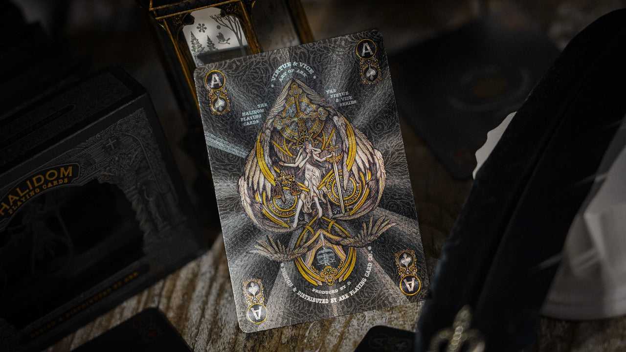 Halidom Silver Sacred Playing Cards Playing Cards by Ark Playing Cards