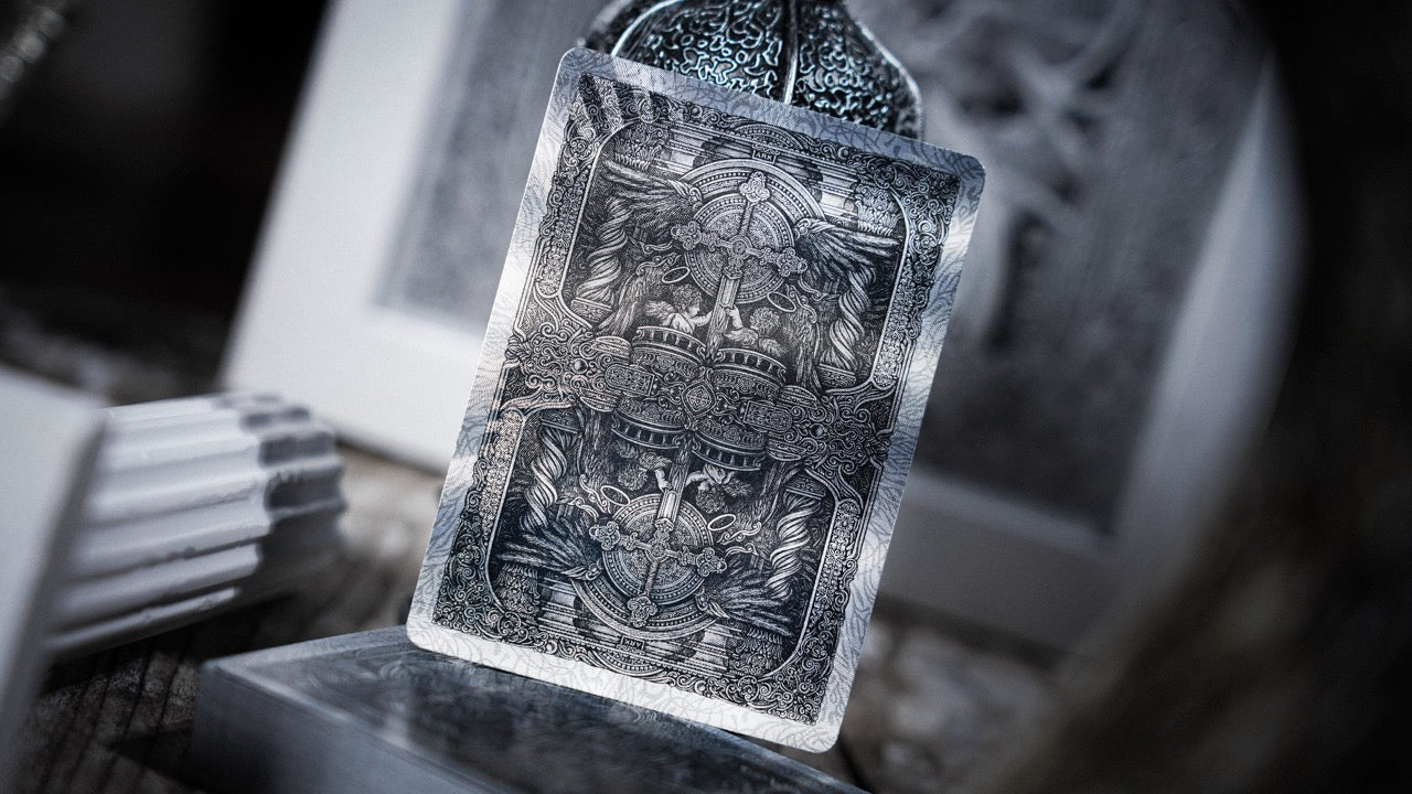 Halidom Silver Sacred Playing Cards Playing Cards by Ark Playing Cards