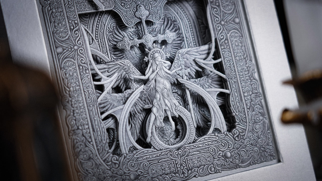 Halidom Silver Sacred Playing Cards Playing Cards by Ark Playing Cards