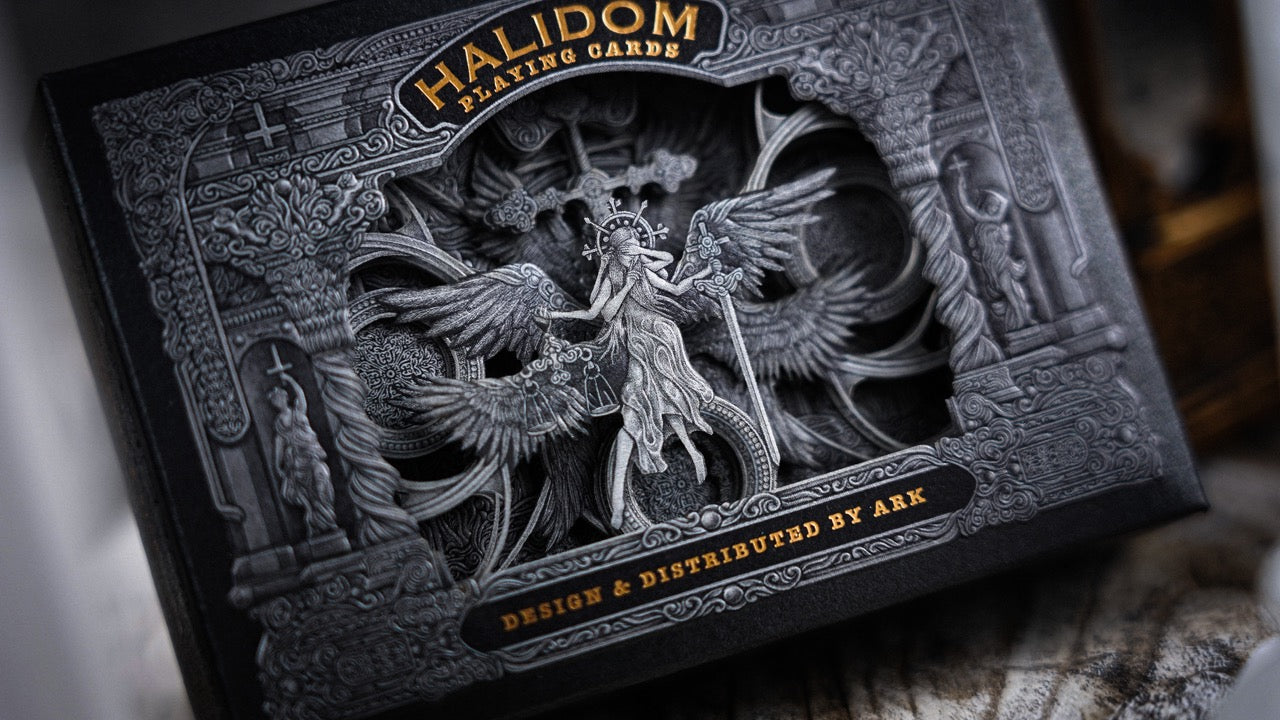 Halidom Silver Sacred Playing Cards Playing Cards by Ark Playing Cards
