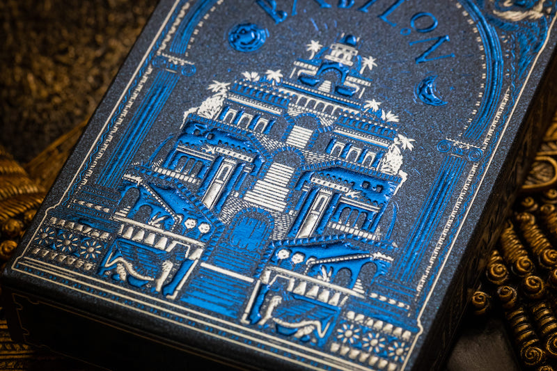 Babylon - Cerulean Blue Edition Playing Cards by Riffle Shuffle Playing Card Company