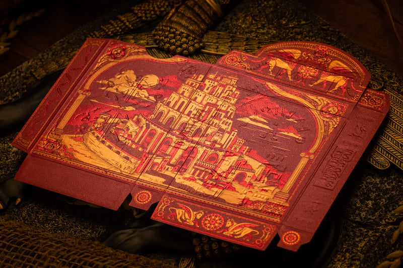 Babylon Playing Cards - Ruby Red Playing Cards by Riffle Shuffle Playing Card Company