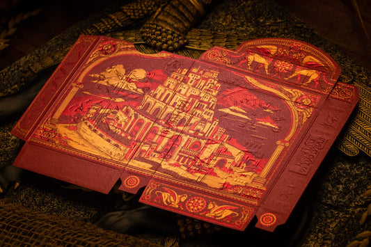 Babylon Playing Cards - Ruby Red Playing Cards by Riffle Shuffle Playing Card Company