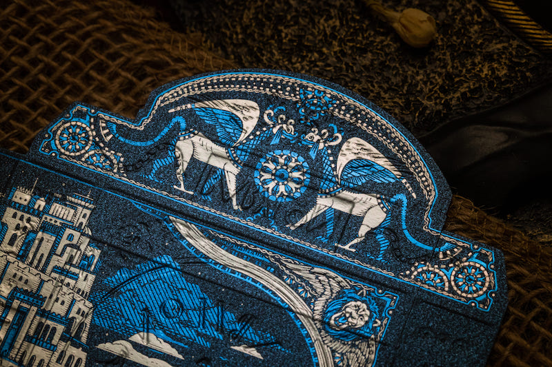 Babylon - Cerulean Blue Edition Playing Cards by Riffle Shuffle Playing Card Company