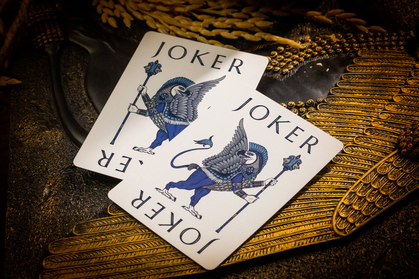 Babylon - Cerulean Blue Edition Playing Cards by Riffle Shuffle Playing Card Company