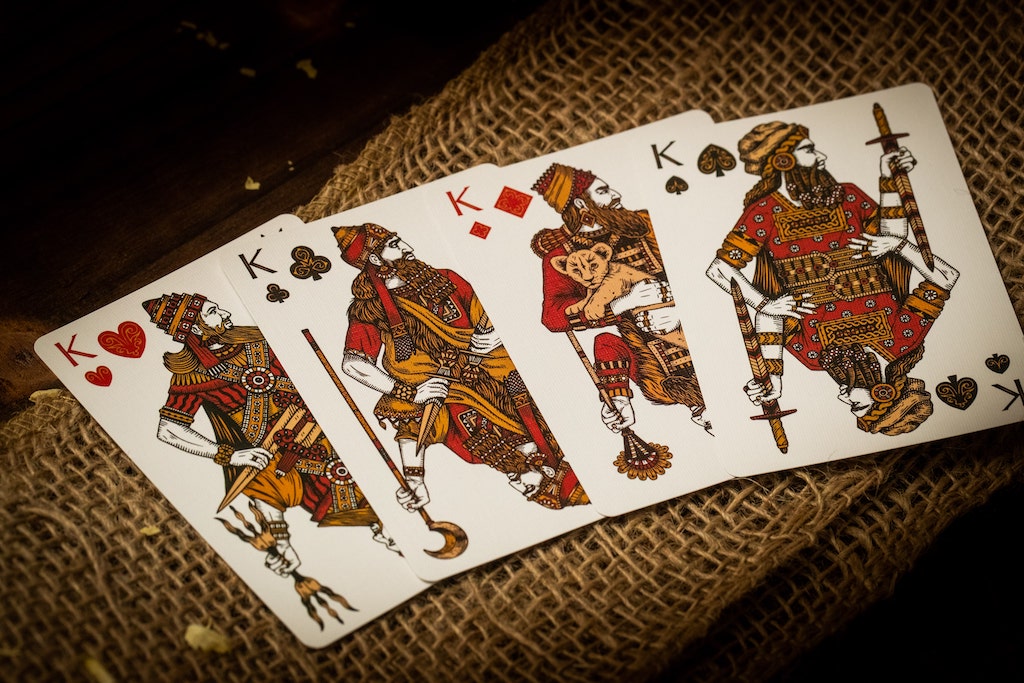 Babylon Playing Cards - Ruby Red Playing Cards by Riffle Shuffle Playing Card Company