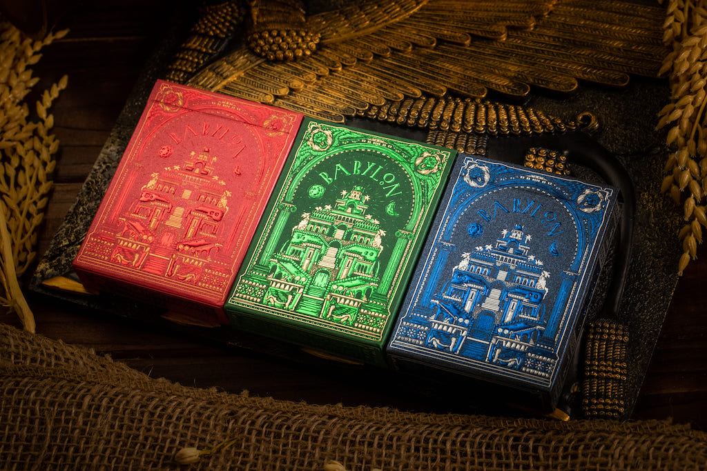 Babylon Playing Cards - Ruby Red Playing Cards by Riffle Shuffle Playing Card Company
