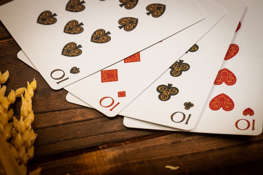 Babylon Playing Cards - Ruby Red Playing Cards by Riffle Shuffle Playing Card Company