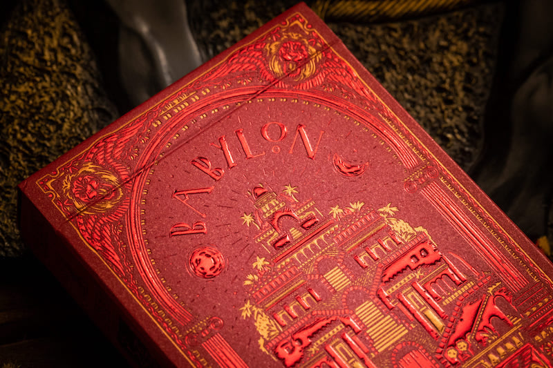 Babylon Playing Cards - Ruby Red Playing Cards by Riffle Shuffle Playing Card Company