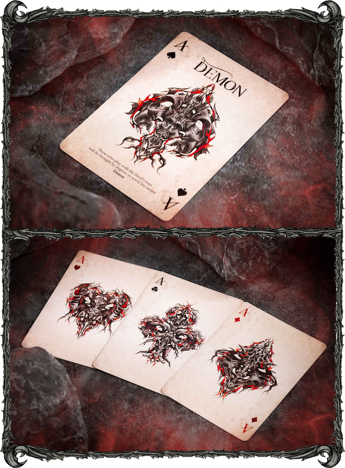 Demon V2 Gigantic Edition Playing Cards Playing Cards by Card Mafia