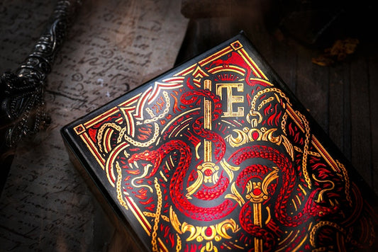 The Keys of Solomon Blood Pact Playing Cards Playing Cards by Darkside Playing Card Co