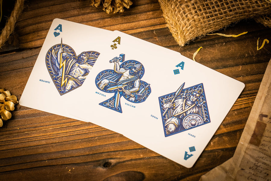 CAESAR PLAYING CARDS - Blue Playing Cards by Riffle Shuffle Playing Card Company