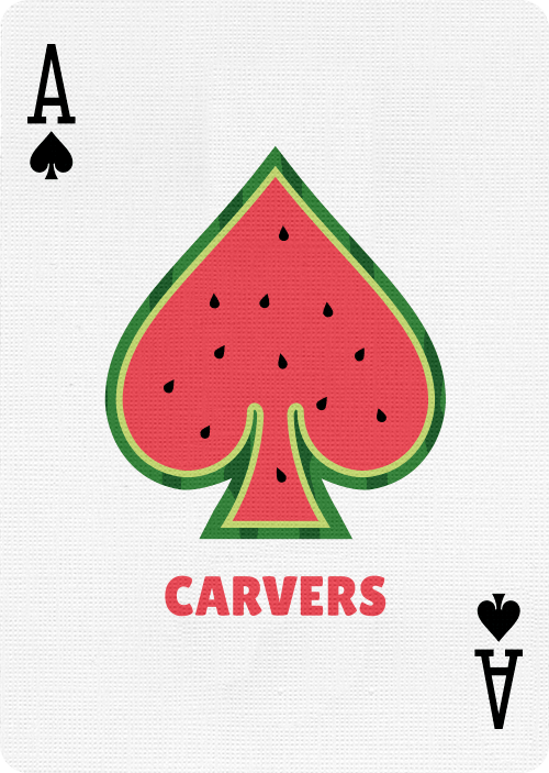 Carvers Playing Cards - V1 Watermelon