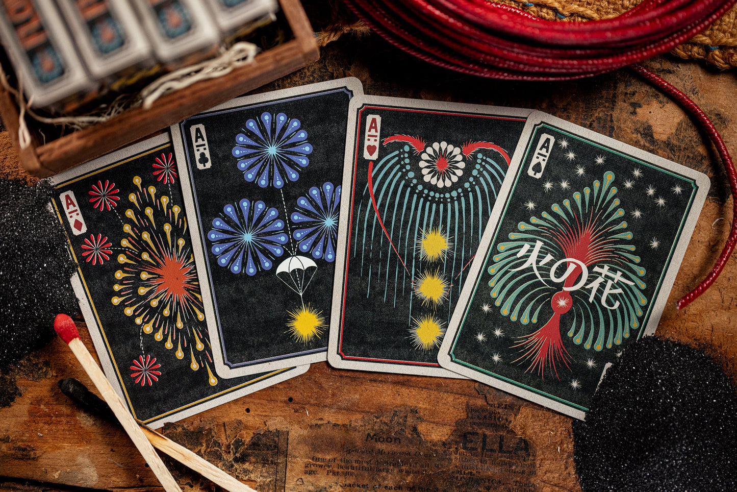 Flower of Fire Playing Cards by Kings Wild Project Playing Cards by Kings Wild Project