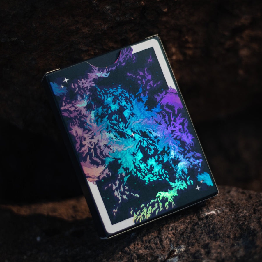 Holographic Foiled Nebula Playing Cards Playing Cards by Emily Sleights