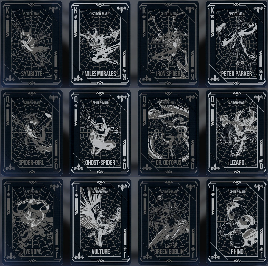 Spiderman Symbiote Playing Cards - PVC Playing Cards by Card Mafia