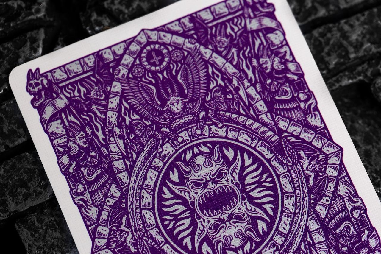 Inferno Violet Vengeance Playing Cards Playing Cards by Darkside Playing Card Co