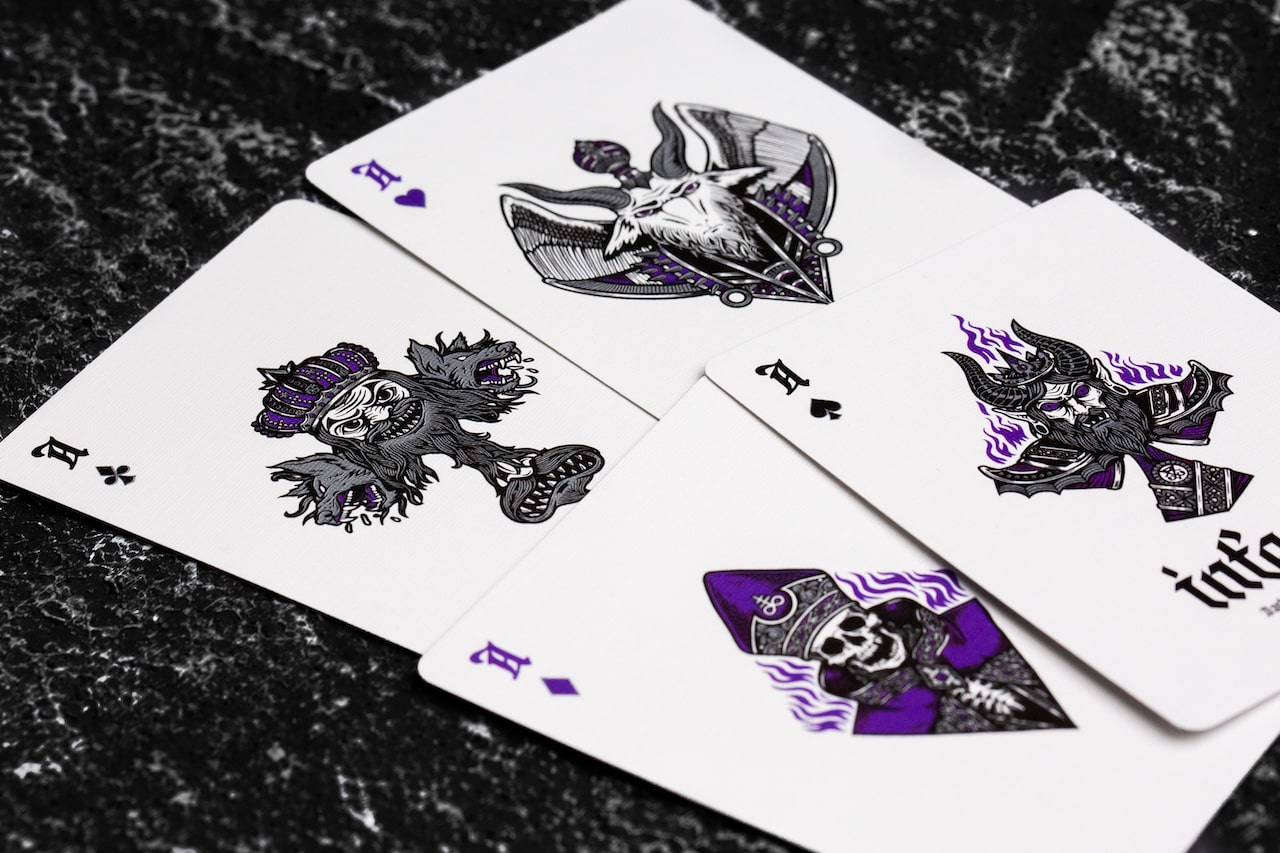 Inferno Violet Vengeance Playing Cards Playing Cards by Darkside Playing Card Co