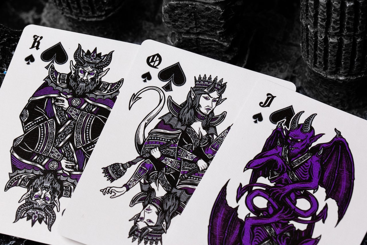 Inferno Violet Vengeance Playing Cards Playing Cards by Darkside Playing Card Co