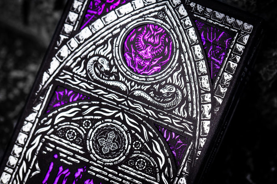 Inferno Violet Vengeance Playing Cards Playing Cards by Darkside Playing Card Co