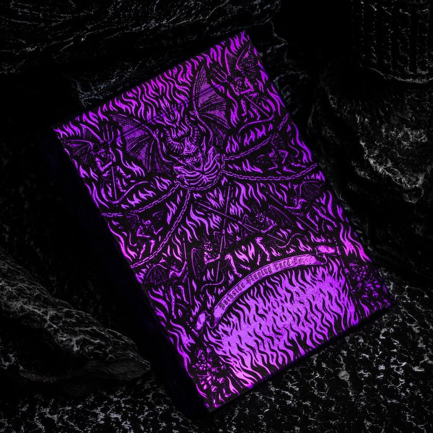 Inferno Violet Vengeance Playing Cards Playing Cards by Darkside Playing Card Co