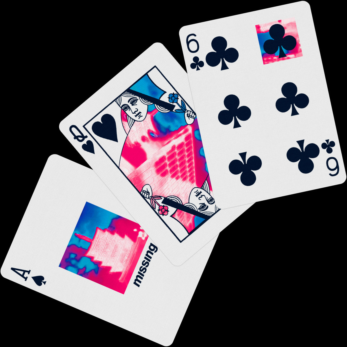 The Tokyo Edition of the Infrared playing cards by Missing 