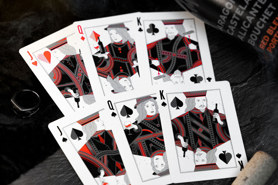 Wine Playing Cards Playing Cards by Fast Food Playing Card Company