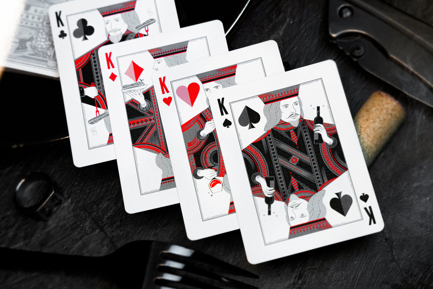 Wine Playing Cards Playing Cards by Fast Food Playing Card Company