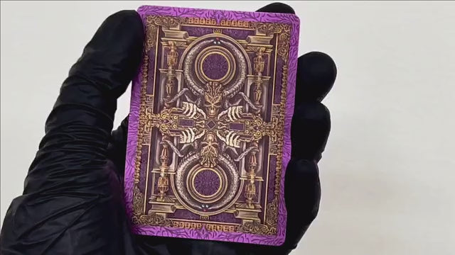 Devildom Luxury Leather Playing Cards by Ark – Rare Playing Cards