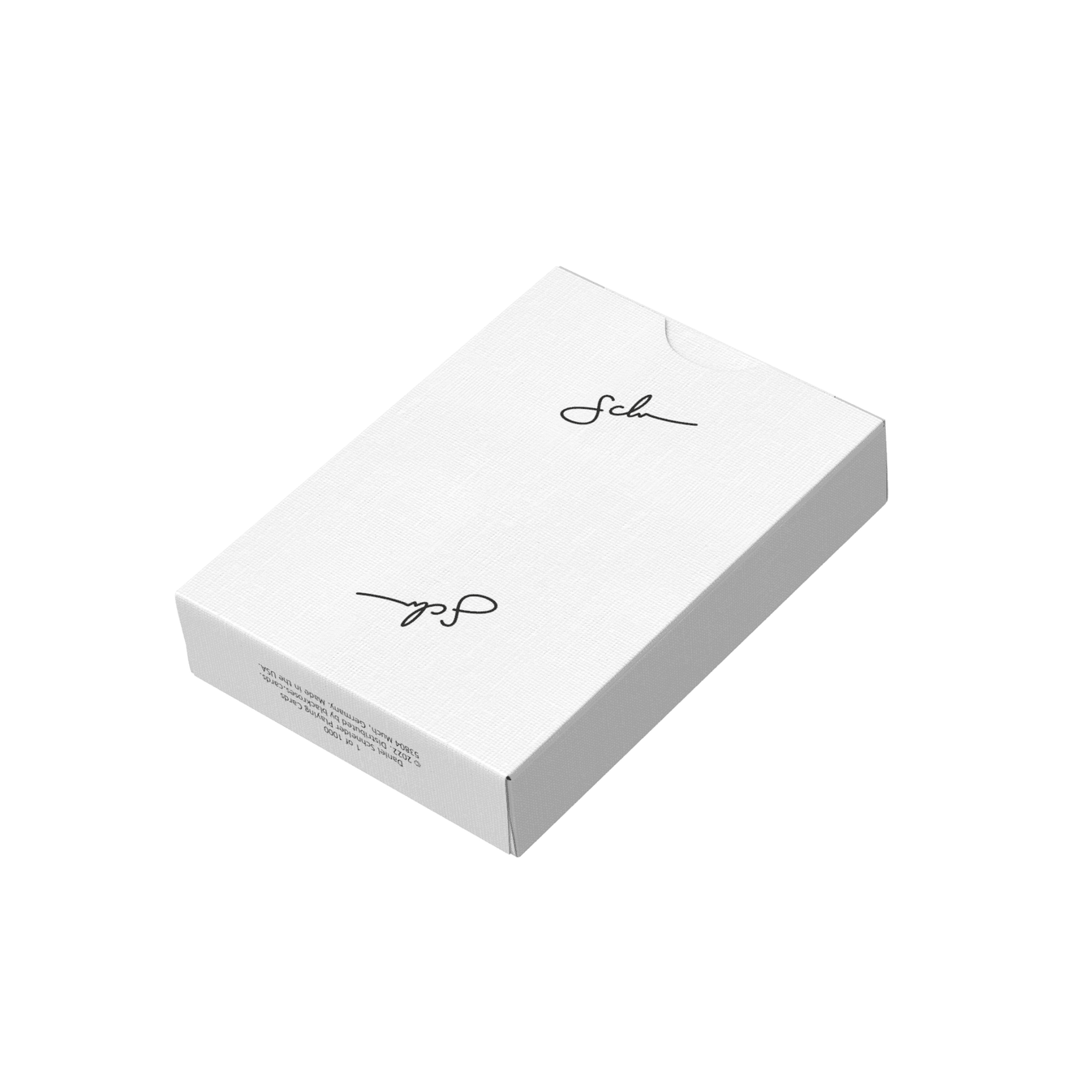 Daniel Schneider White Edition Playing Cards Playing Cards by Daniel Schneider