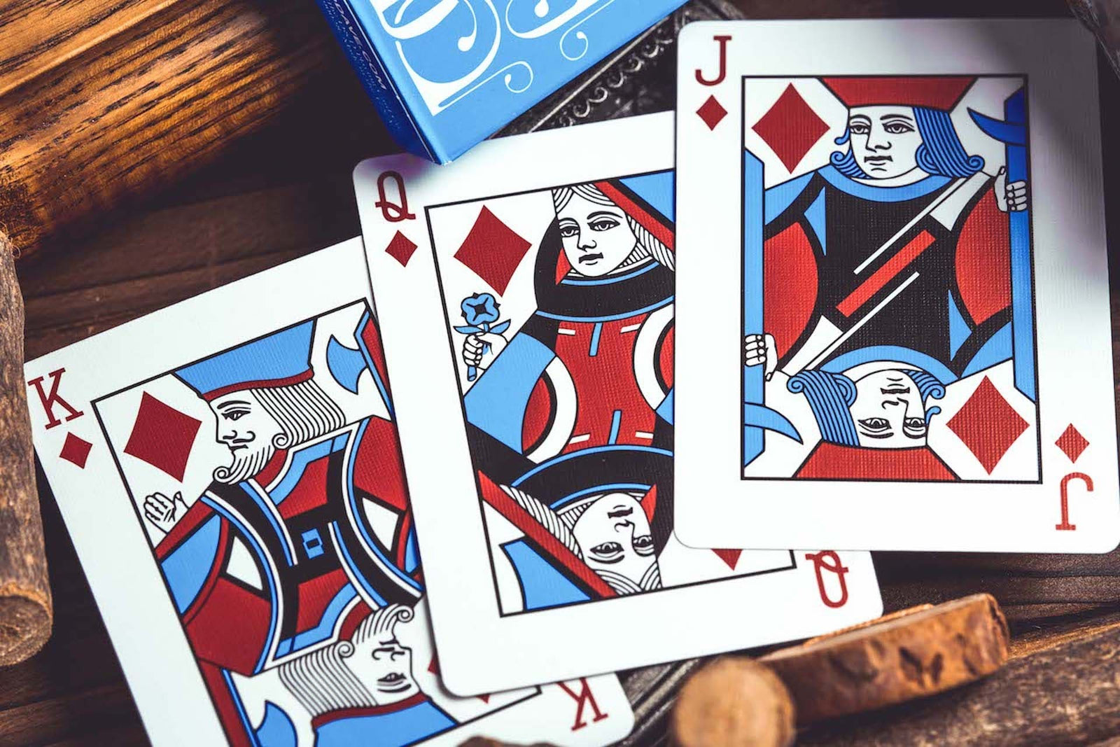 Smoke & Mirrors V9 - Blue Playing Cards Playing Cards by Smoke & Mirrors Playing Cards