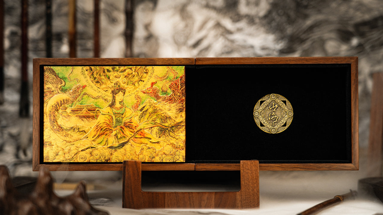 ShanHai Walnut Boxset Playing Cards by Ark Playing Cards