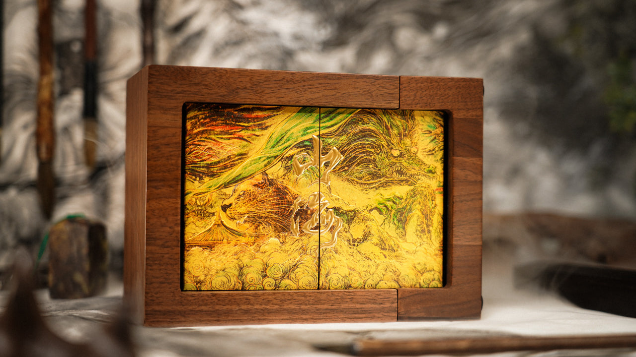 ShanHai Walnut Boxset Playing Cards by Ark Playing Cards