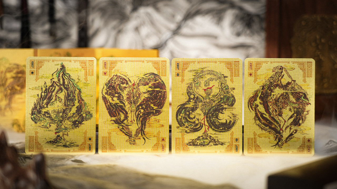 ShanHai Walnut Boxset Playing Cards by Ark Playing Cards