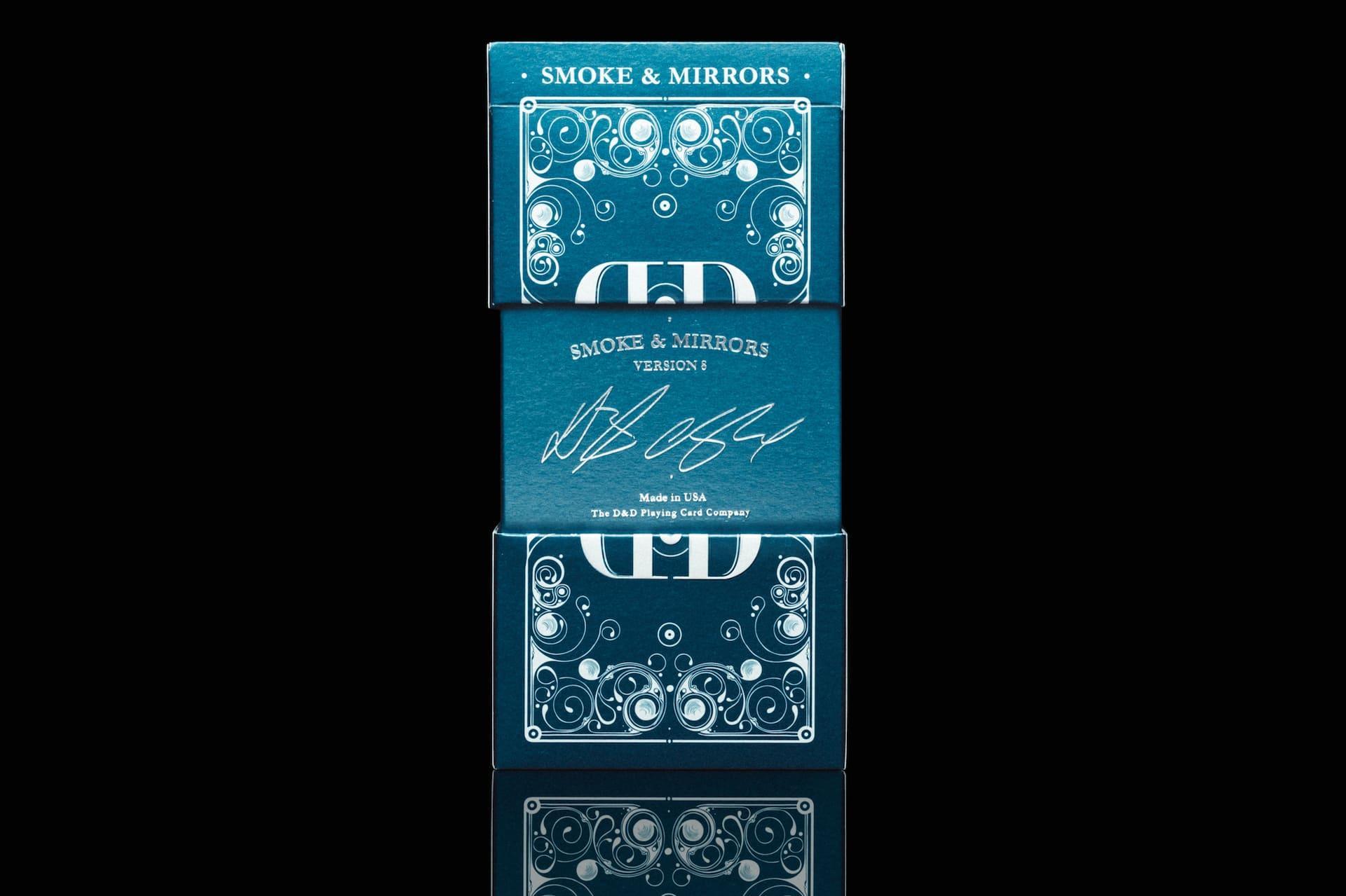 Smoke & Mirrors Playing Cards by Dan and Dave V8 Blue – Rare
