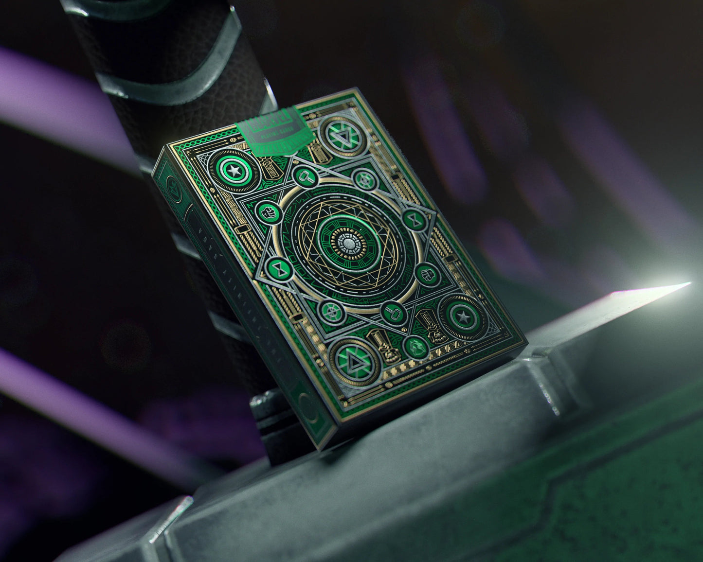 Avengers Playing Cards Green Edition Playing Cards by Theory11