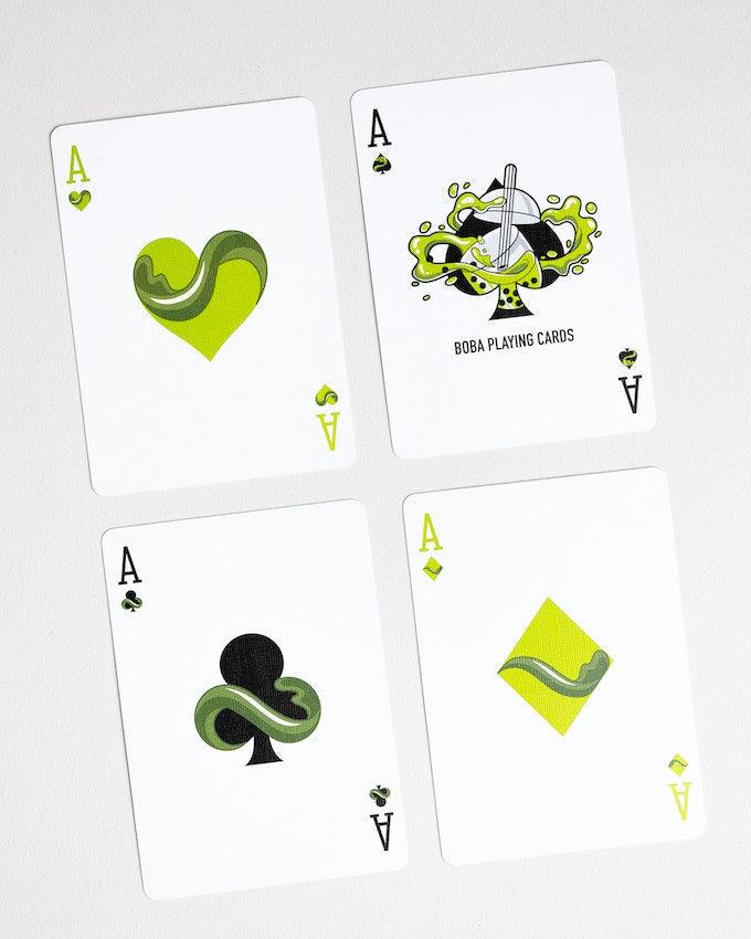 Matcha Boba Playing Cards Playing Cards by BaoBao Restaurant