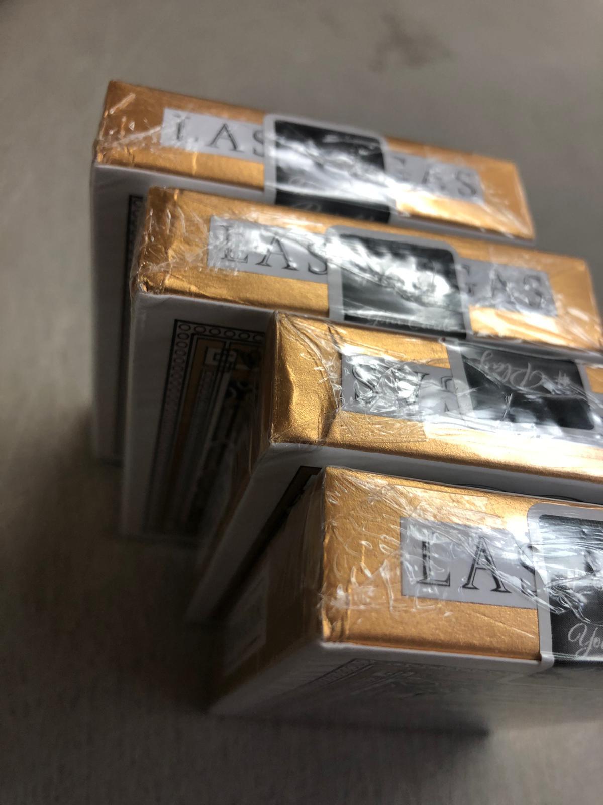 Non refundable - Damaged Gold Diffractor Playing Cards Playing Cards by Diffractor Playing Cards
