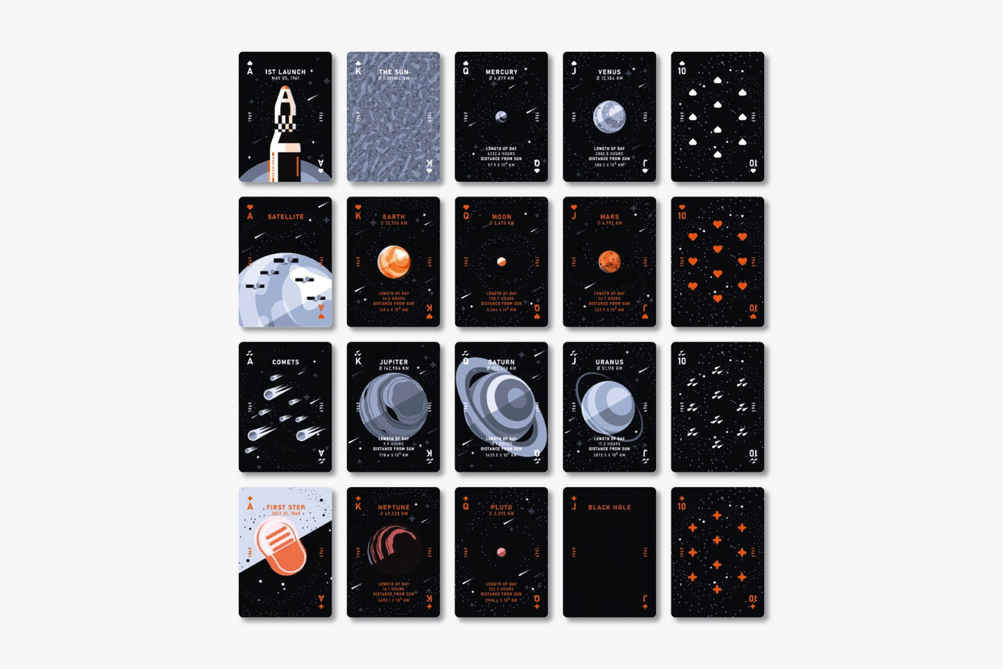 1969 (Black) Playing Cards Playing Cards by Cartamundi