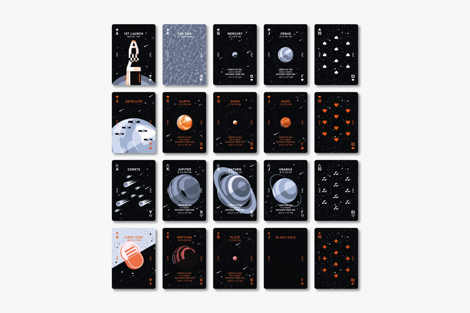 1969 (Black) Playing Cards Playing Cards by Cartamundi