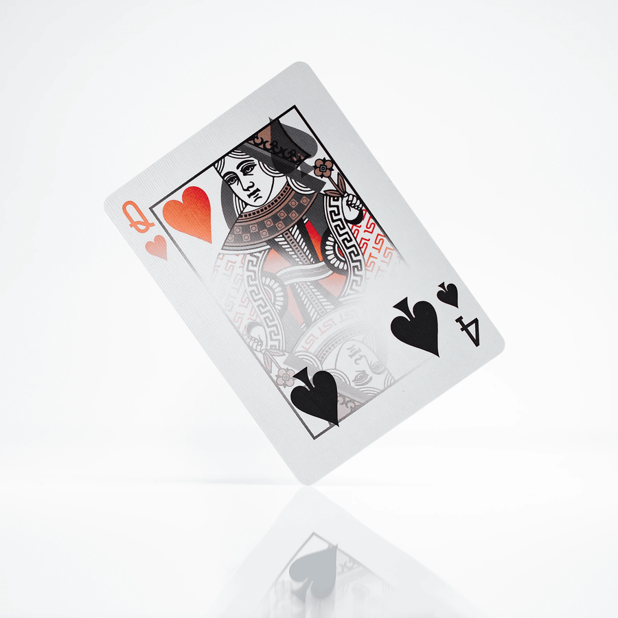 1ST playing cards V4 Red Playing Cards by 1ST playing cards by Chris Ramsay