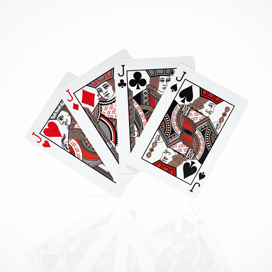 1ST playing cards V4 Red Playing Cards by 1ST playing cards by Chris Ramsay