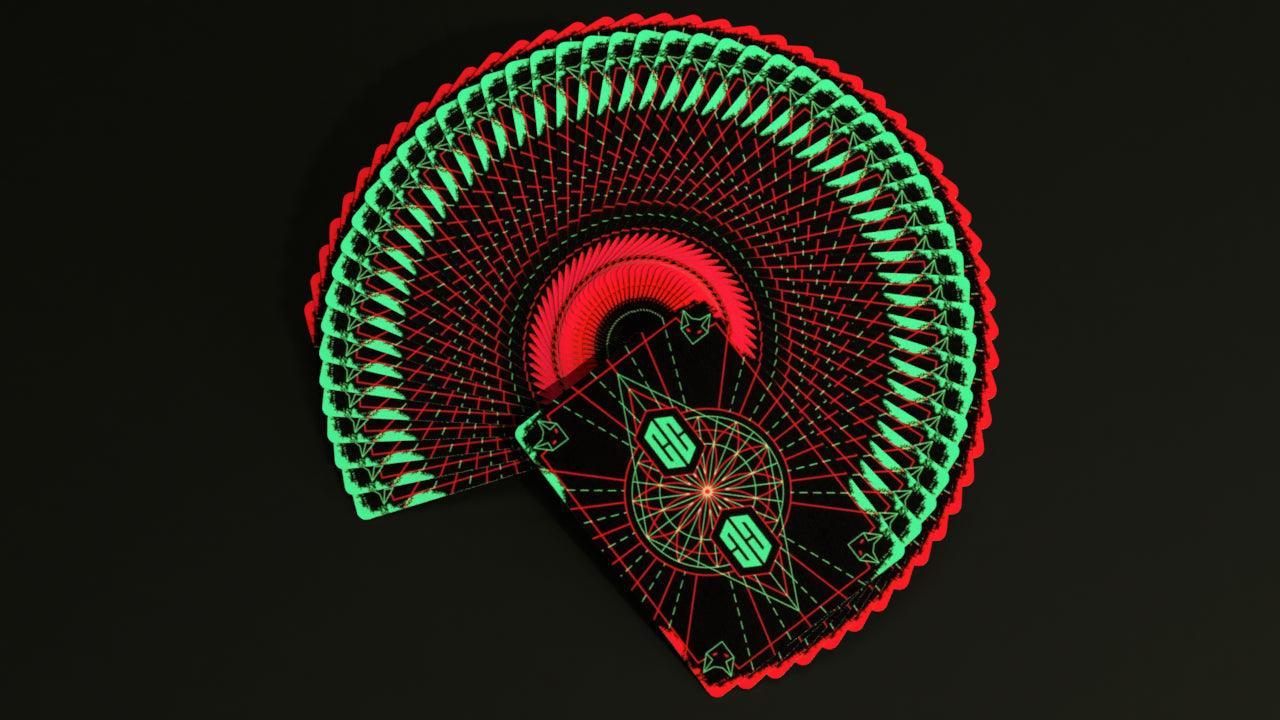 Chris Cards Gilded Green Playing Cards Playing Cards by Chris Cards