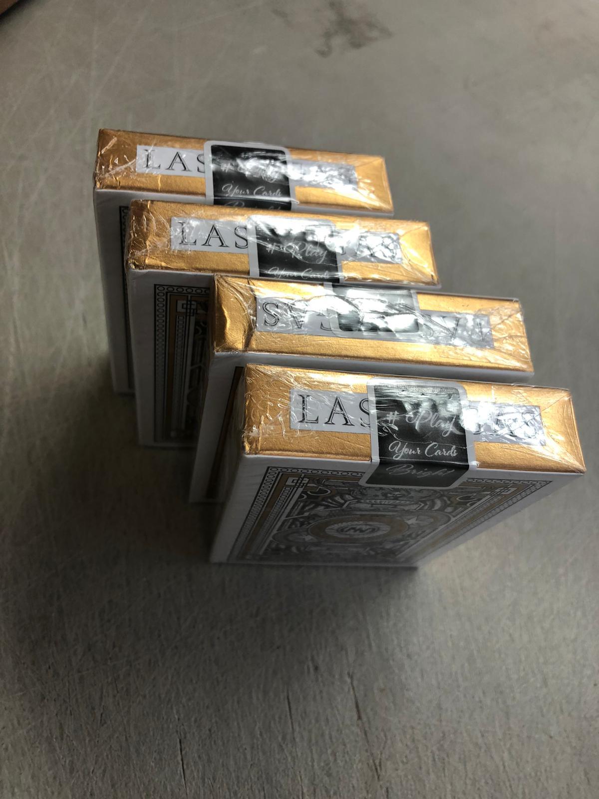 Non refundable - Damaged Gold Diffractor Playing Cards Playing Cards by Diffractor Playing Cards