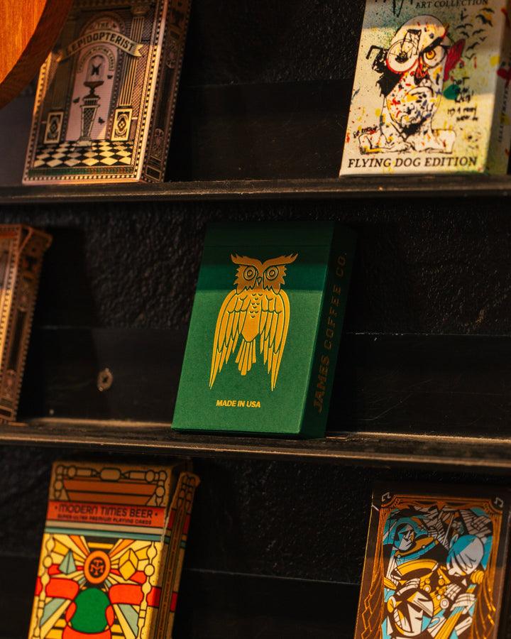 Green James Coffee Playing Cards Playing Cards by James Coffee