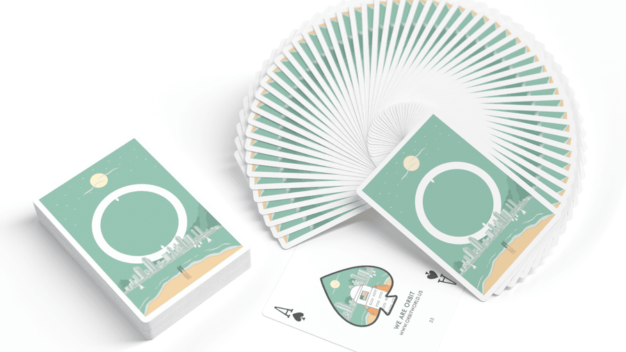 ORBIT CC V2 Playing Cards Playing Cards by Orbit Brown